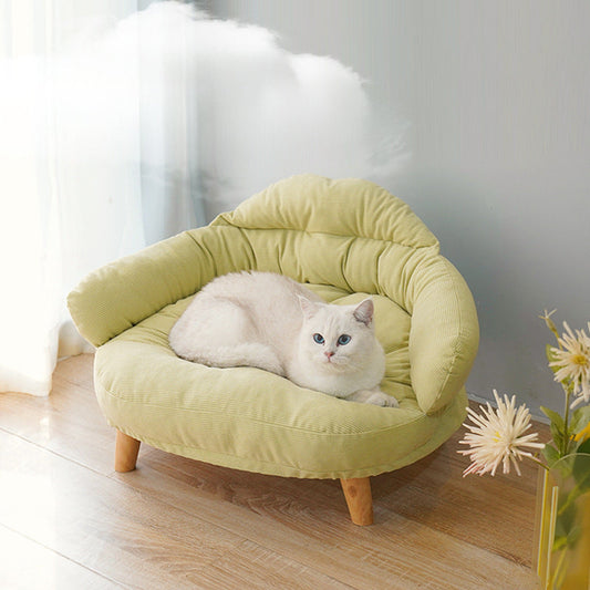 Solid Wood Elevated Cat Bed – Four Seasons