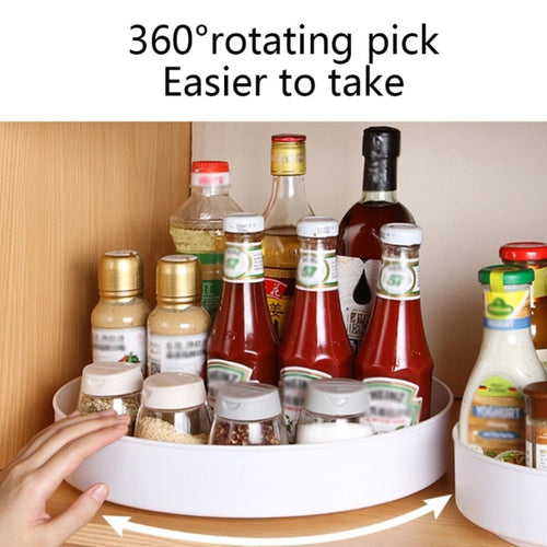 Rotating Spice & Sauce Rack Organizer – Space-Saving & Stylish