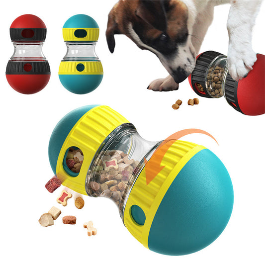Slow-Feed Puzzle Tumbler Treat-Dispensing Toy for Dogs