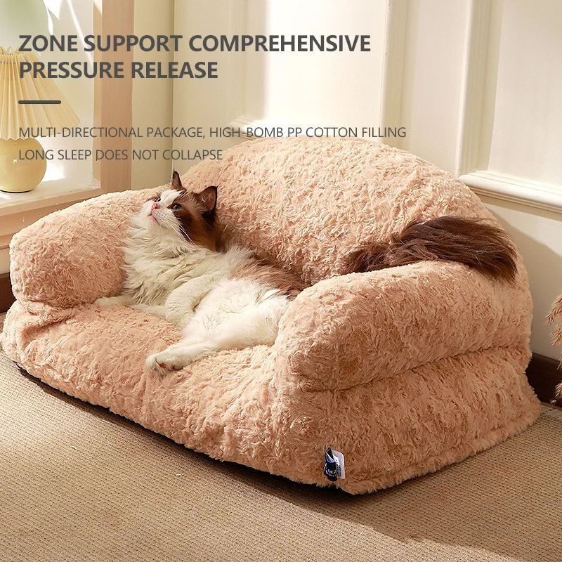 All-Season Non-Slip Plush Pet Sofa Bed