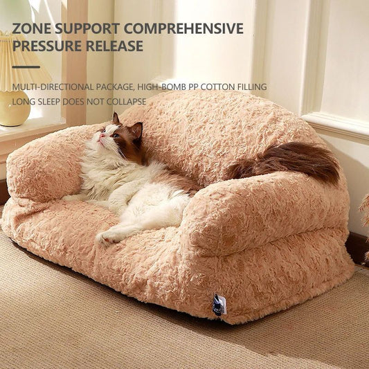 All-Season Non-Slip Plush Pet Sofa Bed