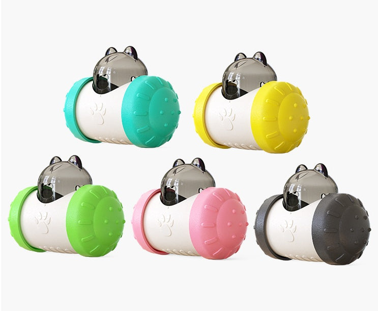 Wheeled Treat-Dispensing Interactive Toy for Dogs & Cats