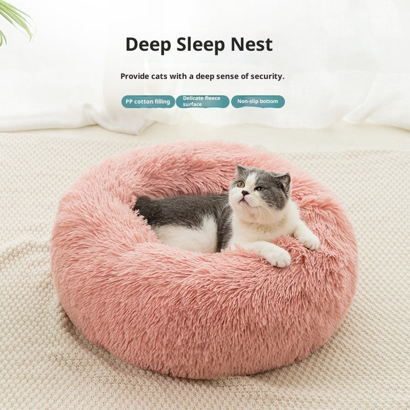 Plush Winter Warm Bed for Cats & Dogs