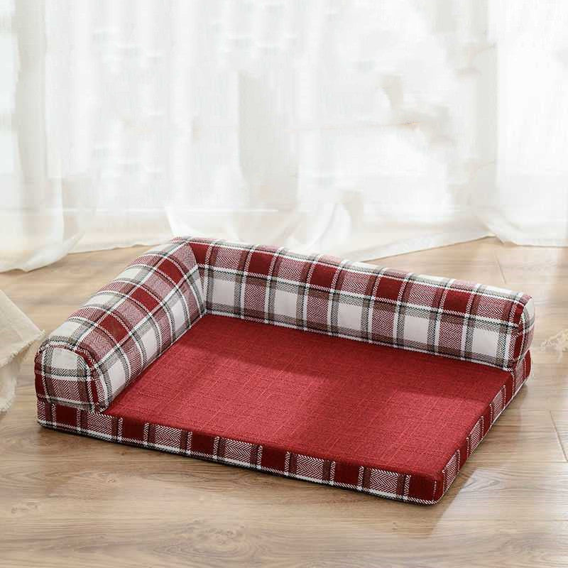Scratch-Resistant Linen Dog Sofa Bed