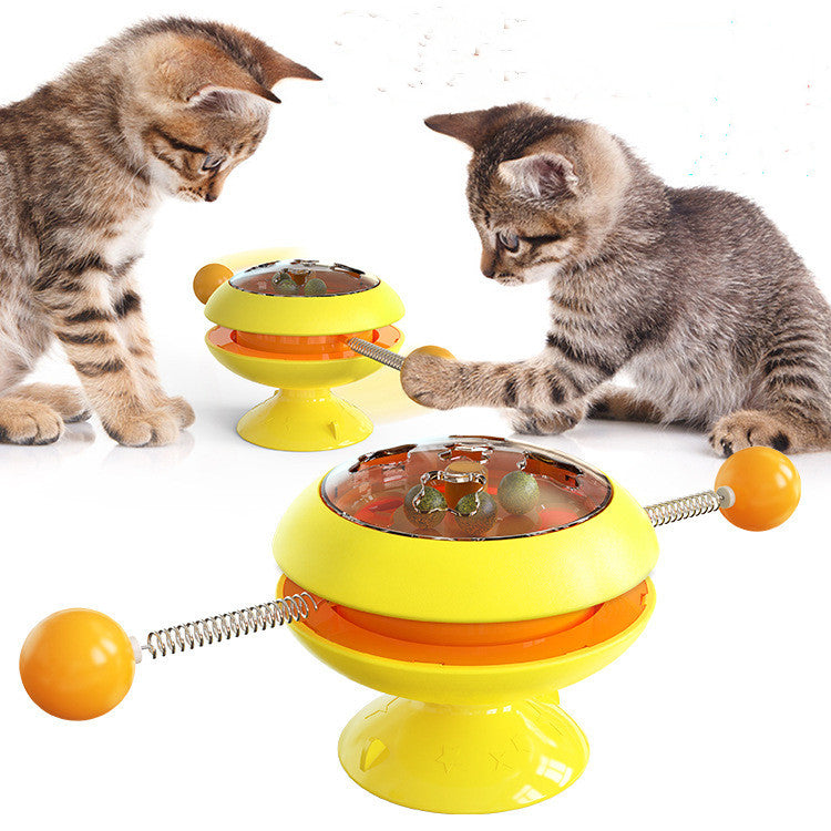 Rotatable Catnip Interactive Training Toy for Cats & Kittens