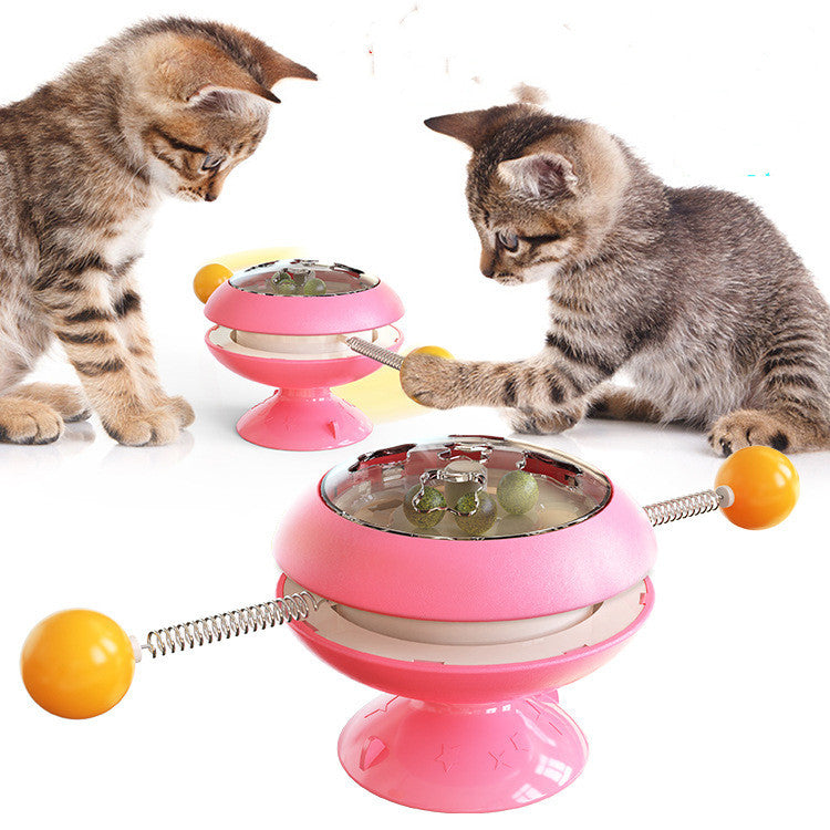 Rotatable Catnip Interactive Training Toy for Cats & Kittens