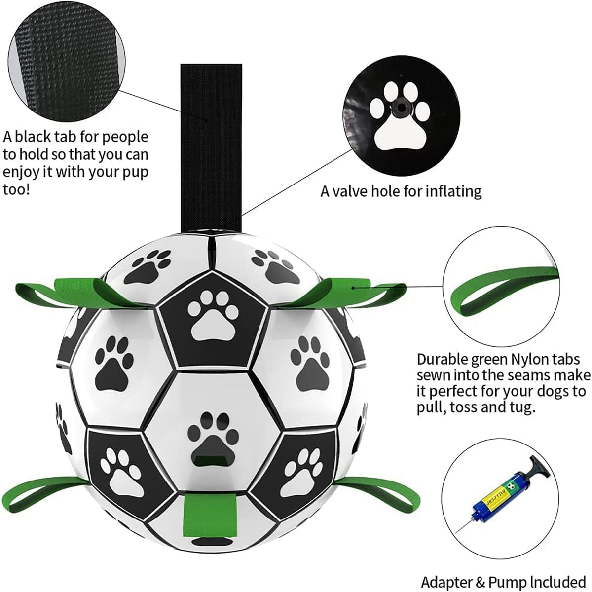 Inflatable Soccer Ball Training Toy for Large Dogs