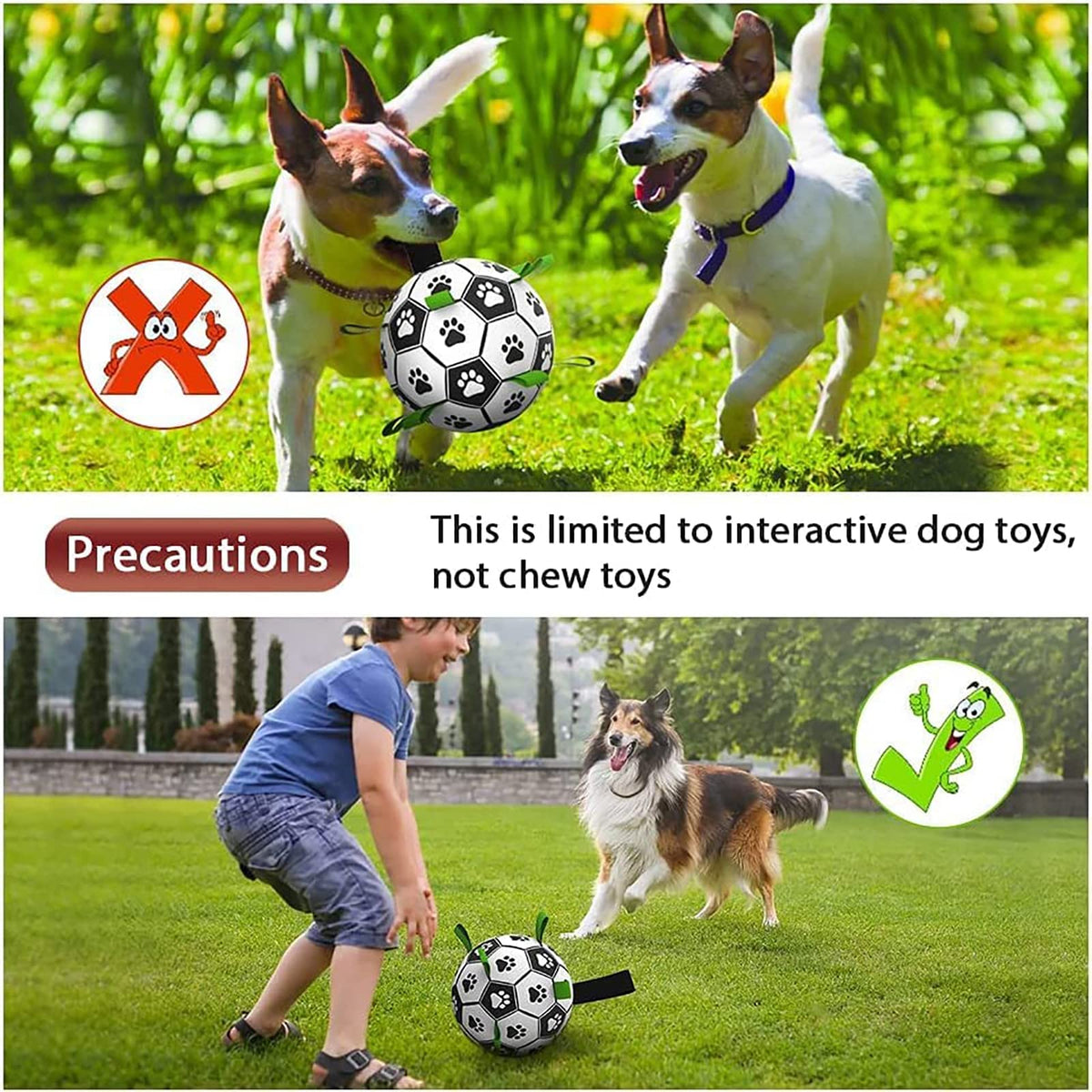 Inflatable Soccer Ball Training Toy for Large Dogs