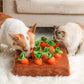 Carrot Plush Snuffle Mat & Chew Toy for Dogs