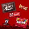 M&M's, Snickers, Skittles & Twix Halloween Candy Variety Pack - 60 Ct Bulk Bag
