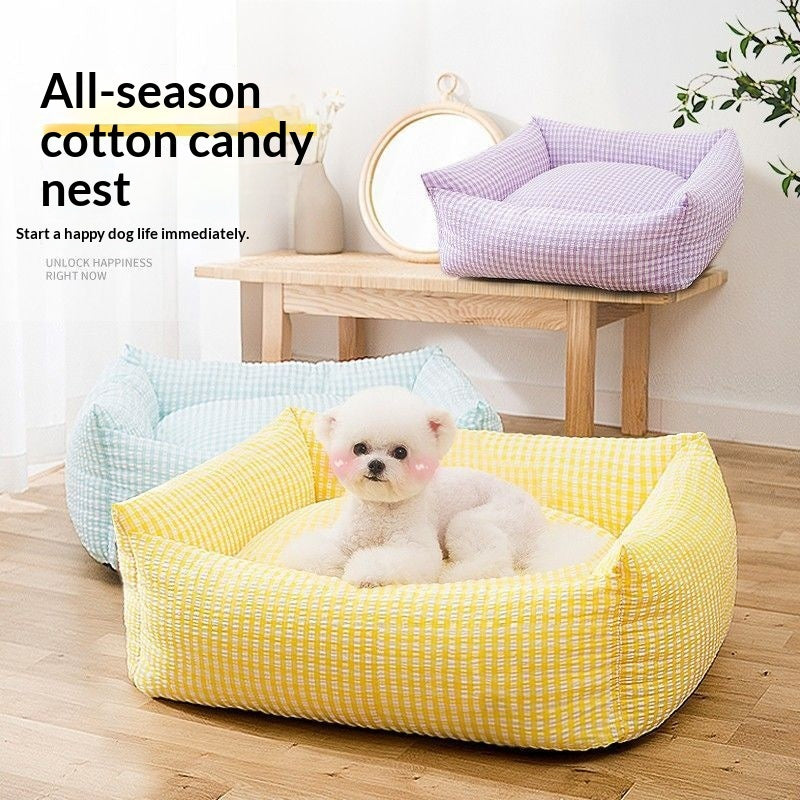 Durable Winter Warm Kennel Bed for Small Dogs & Cats