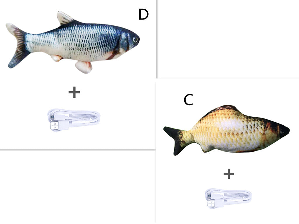 Electric Jumping Fish Simulation Toy for Cats