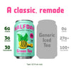 Halfday Prebiotic Green Iced Tea Drink, Honey Ginseng, 6g Fiber, 12 oz, 4 Pack