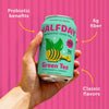 Halfday Prebiotic Green Iced Tea Drink, Honey Ginseng, 6g Fiber, 12 oz, 4 Pack