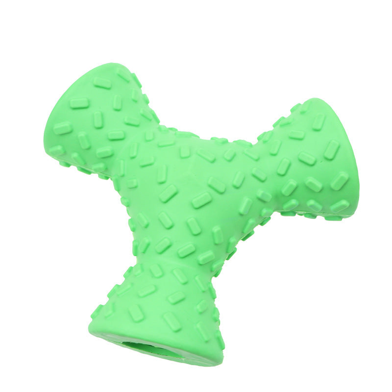 Durable Treat-Dispensing Trihedron Toy for Pets