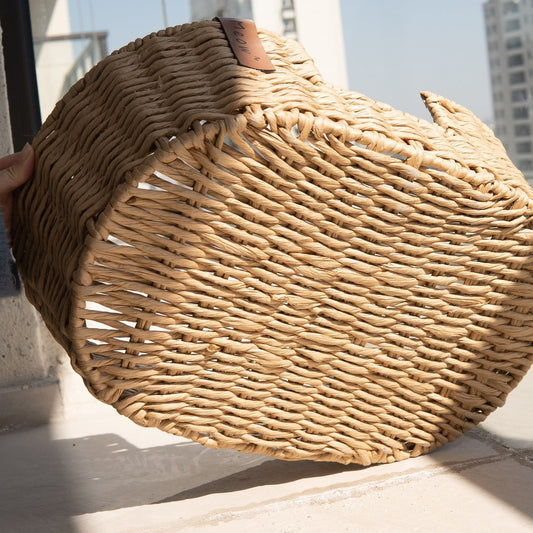 Hand-Woven Rattan Basket Pet Nest