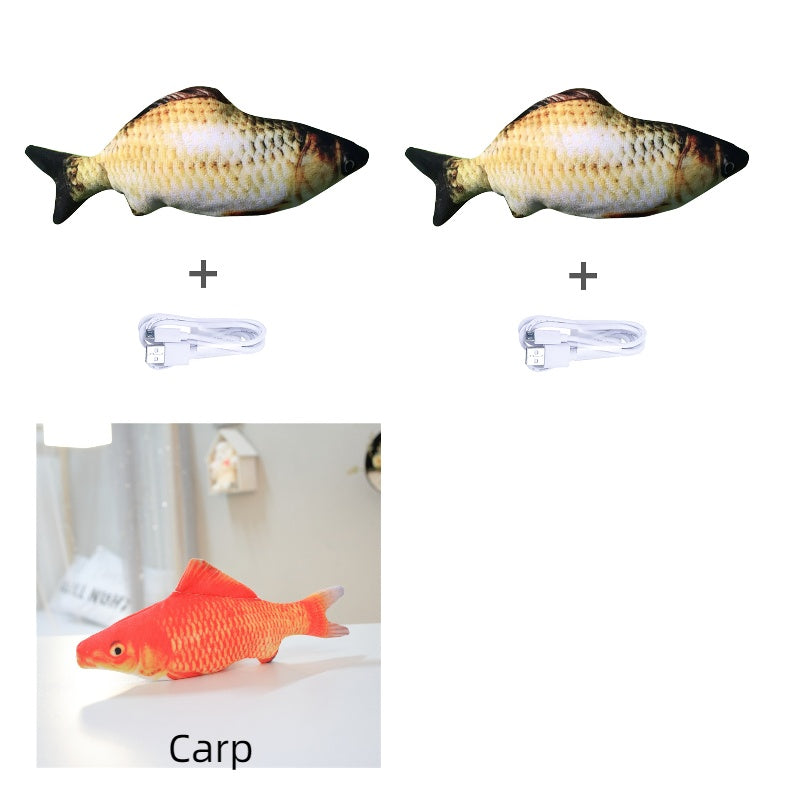 Electric Jumping Fish Simulation Toy for Cats