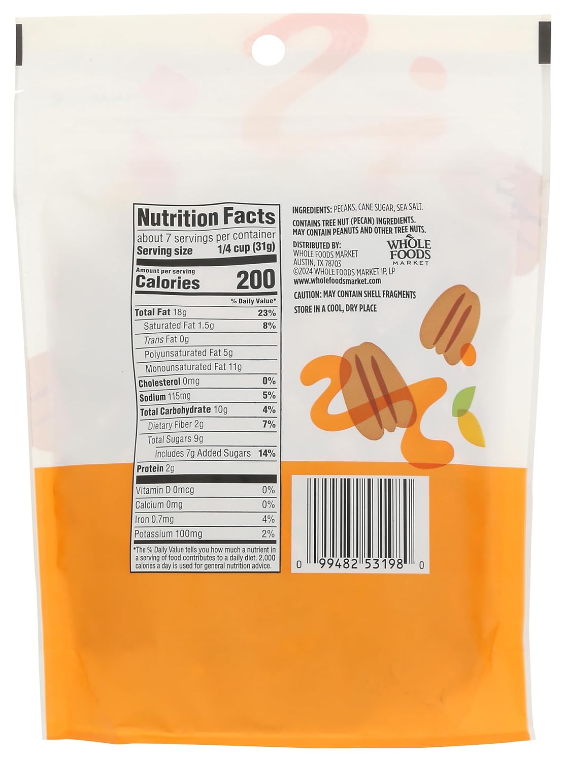 365 by Whole Foods Market, Glazed Pecans, 8 Ounce