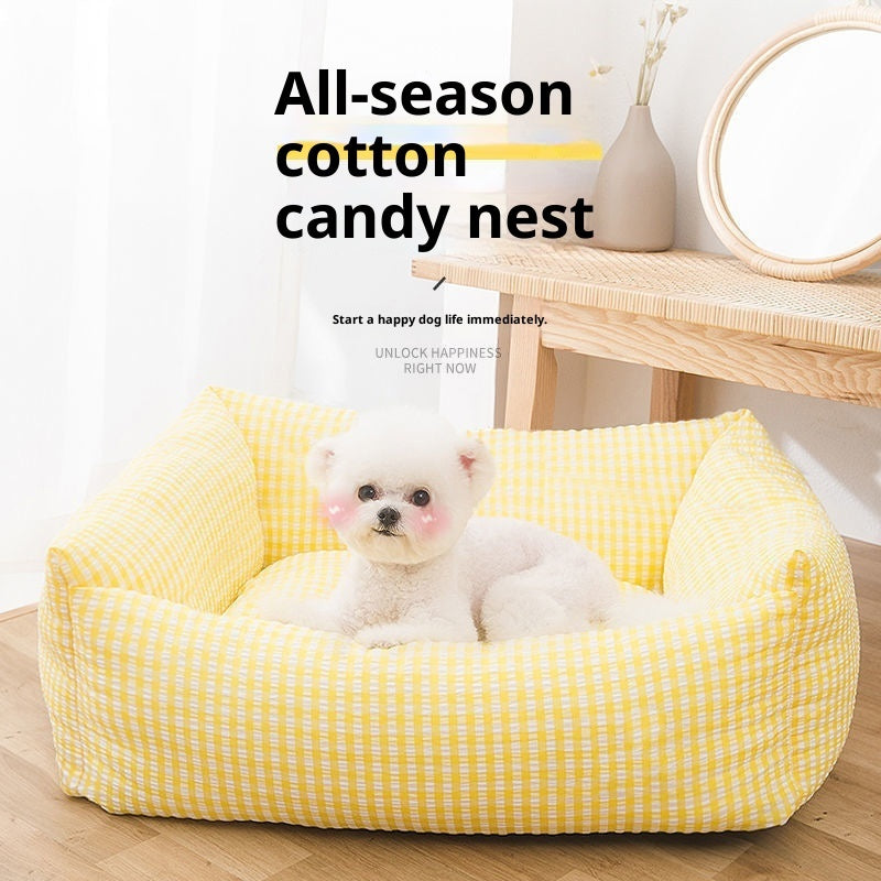 Durable Winter Warm Kennel Bed for Small Dogs & Cats