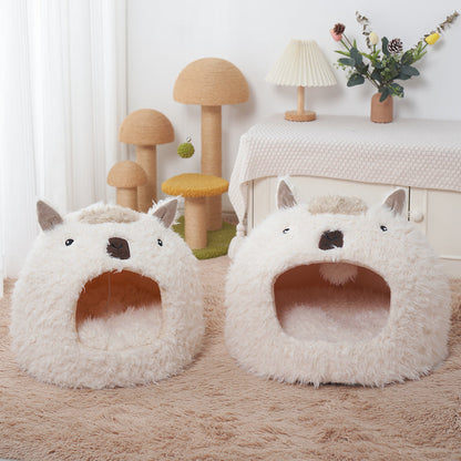 Cushioned Winter Warm Kennel for Cats & Dogs