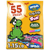 Nerds Fruity Chewy Halloween Trick-or-Treat Variety Bag, NERDS Gummy Clusters, SweeTARTS, Trolli, Laffy Taffy, and Black Forest, 55 Pieces, 18.42 Ounces