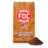 Fire Department Coffee, Salted Caramel Bourbon Infused, Premium Ground Coffee, Medium Roast 12 oz.