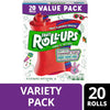 Fruit Roll-Ups Fruit Flavored Snacks, Gluten Free Variety Pack (20 Count)