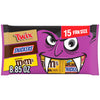 M&M's Peanut, Snickers & Twix Milk Chocolate Halloween Candy - 15 Ct Bulk Bag