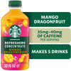 Starbucks Refreshers Concentrate Mango Dragonfruit, Refreshing Drink, Cold Drinks 32 fl oz