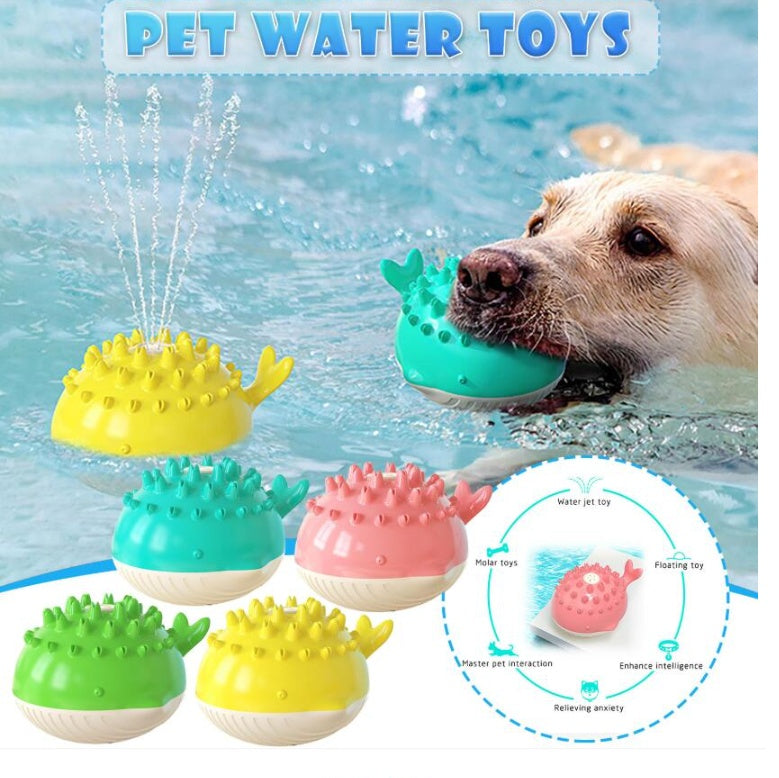 Electric Water Spray Swimming Bath Toy for Dogs