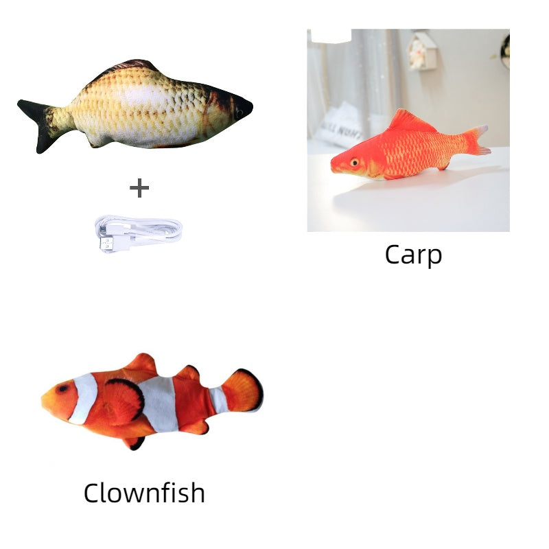 Electric Jumping Fish Simulation Toy for Cats