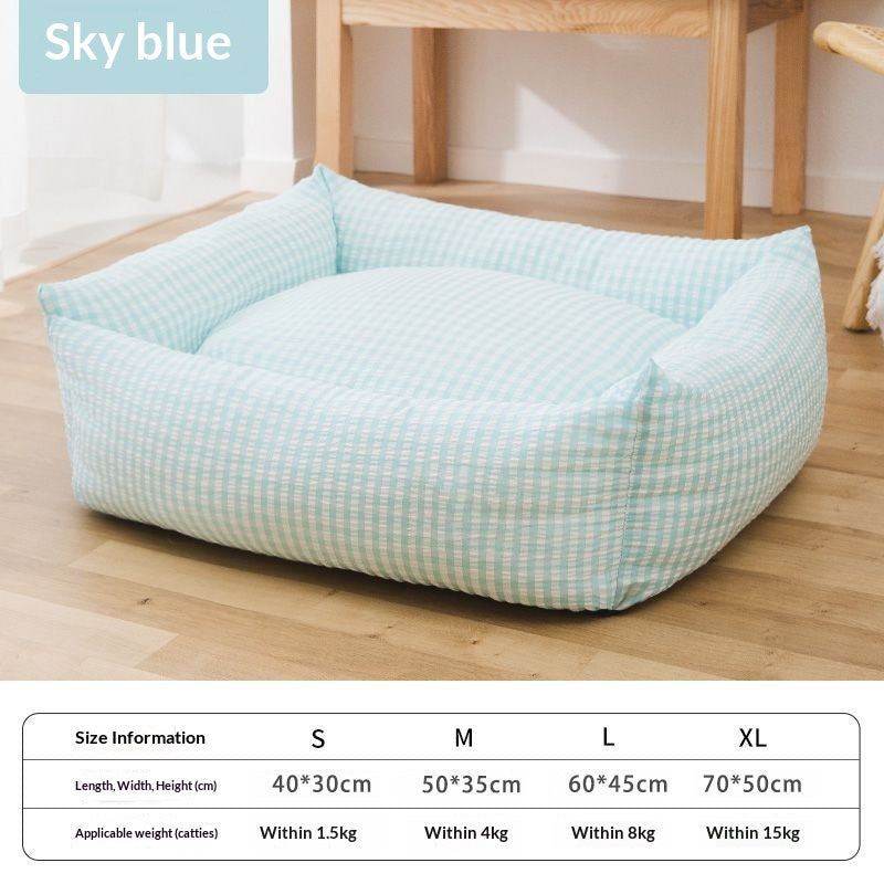 Durable Winter Warm Kennel Bed for Small Dogs & Cats