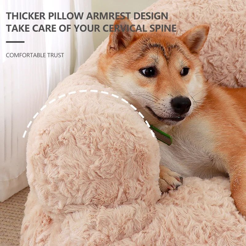 All-Season Non-Slip Plush Pet Sofa Bed