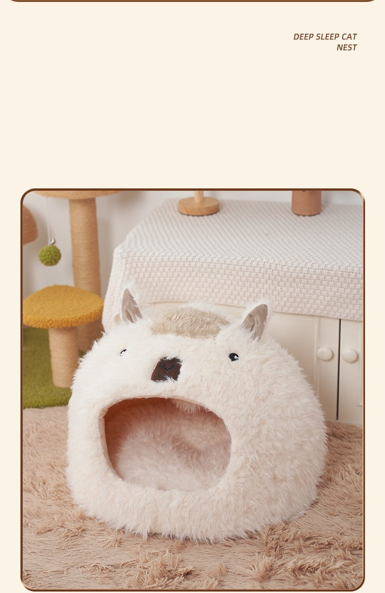 Cushioned Winter Warm Kennel for Cats & Dogs