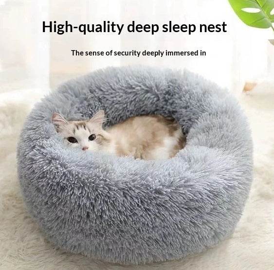 Plush Winter Warm Bed for Cats & Dogs
