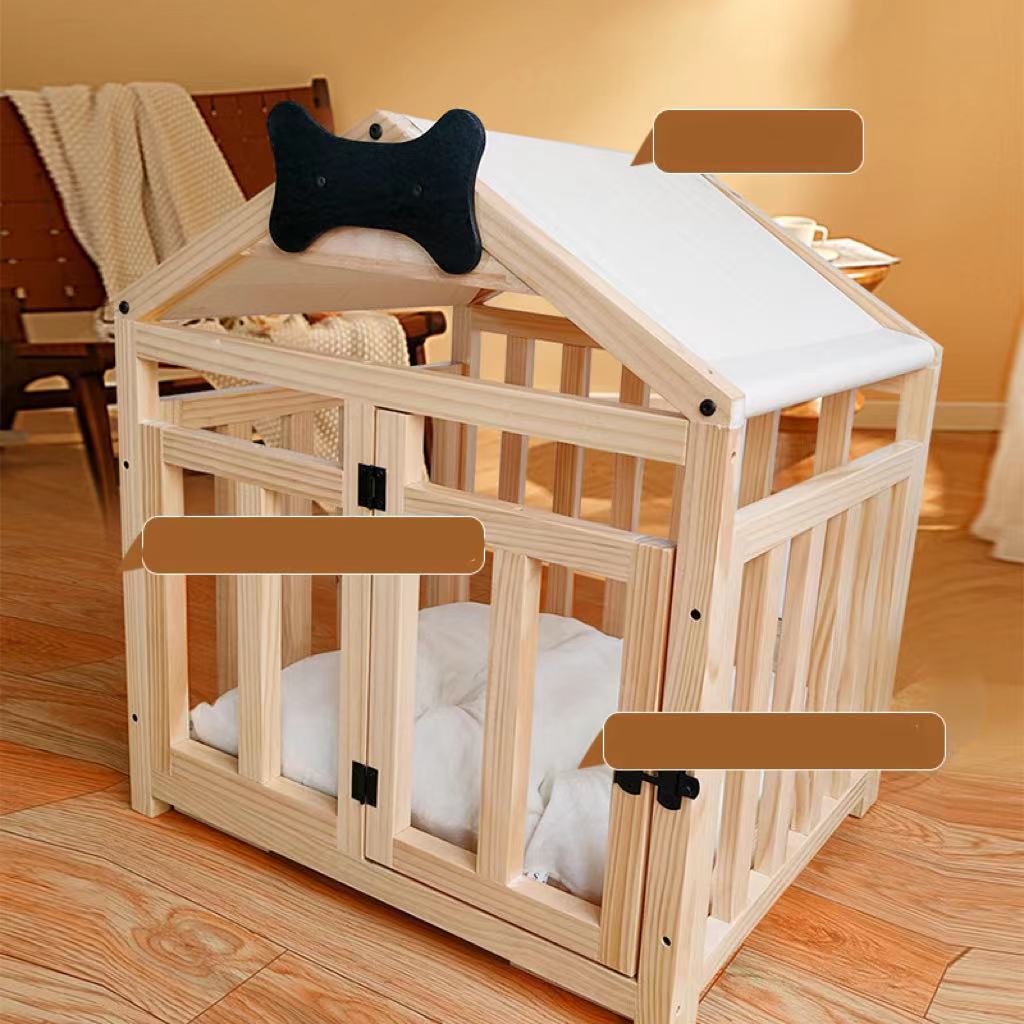 Indoor Solid Wood Doghouse