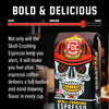 Fire Department Coffee Skull-Crushing Espresso Dark Roast Premium Ground Coffee, 12 oz
